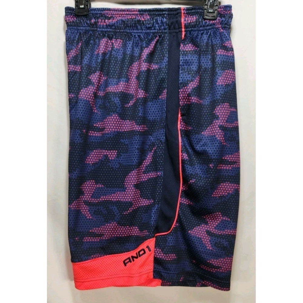 And1 Mens Basketball Shorts Size 2XL Blue / Pink Camo